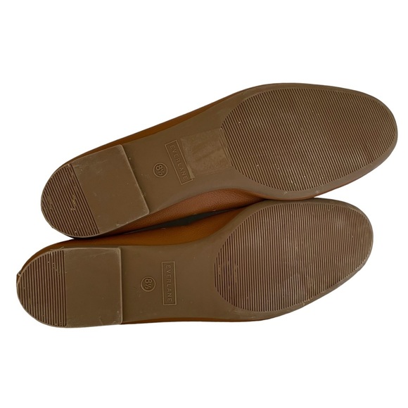 Everlane The Italian Leather Day Glove in Toasted Almond Ballet Flats Size 8 1/2 - Picture 12 of 13